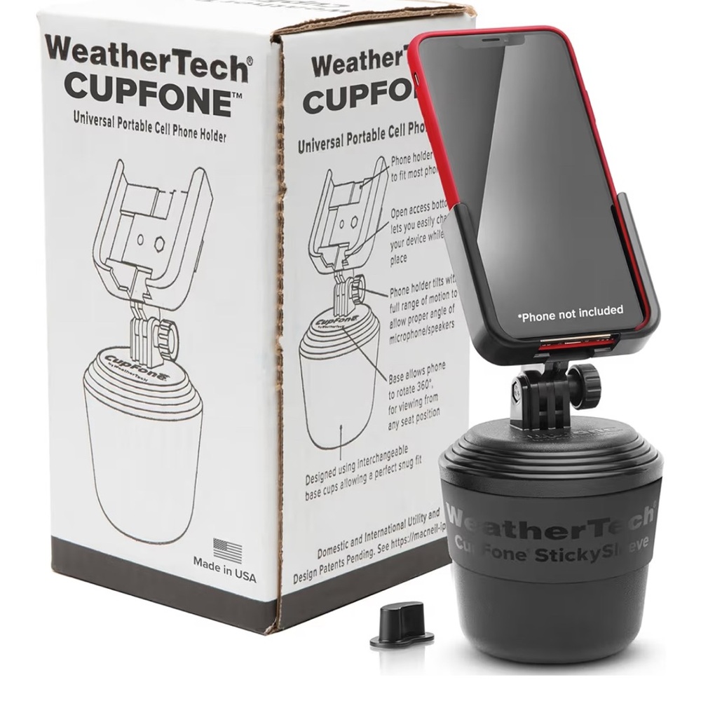WeatherTech CupFone Black Phone Holder